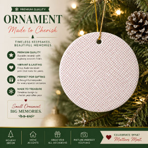 Scandinavian Red Christmas Ornament