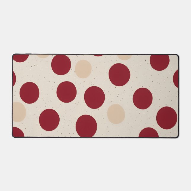 Scandinavian Red Dot Desk Mat (Front)
