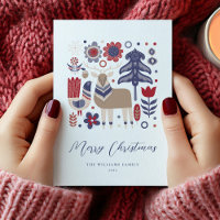 Scandinavian Scandi Christmas Holiday Card