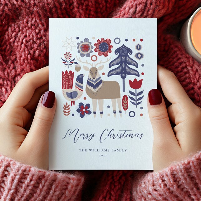 Scandinavian Scandi Christmas Holiday Card (Scandinavian Scandi Christmas Holiday Card)