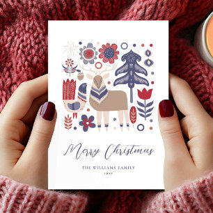 Scandinavian Scandi Christmas Holiday Card