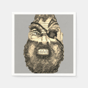 Scandinavian Scary Viking Paper Napkins