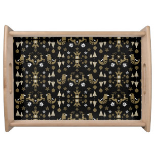 Scandinavian Seasonal Luxury Decor Serving Tray