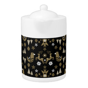 Scandinavian Seasonal Luxury Decor Teapot