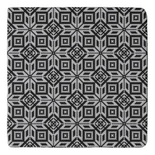 Scandinavian Selburose Christmas Pattern Trivet