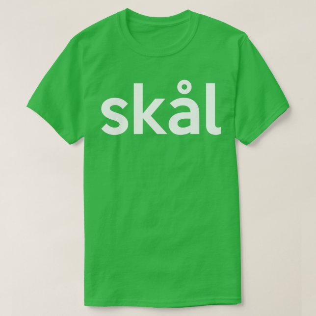Scandinavian Skl Swedish Norwegian Danish T-Shirt (Design Front)