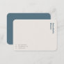 Scandinavian Smoke Blue Minimalist Simple Note Card