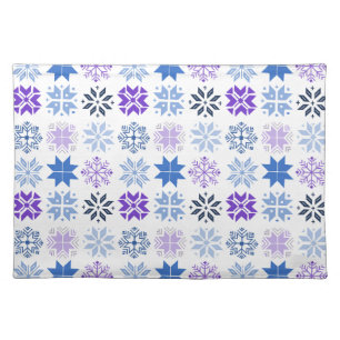 Scandinavian Snowflakes Cloth Placemat