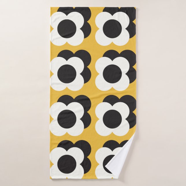 Scandinavian style, floral vintage pattern bath towel (Bath Towel)