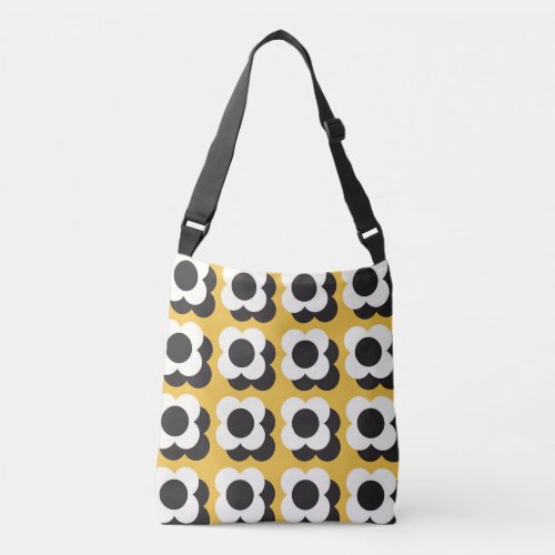 Scandinavian style floral vintage pattern crossbody bag