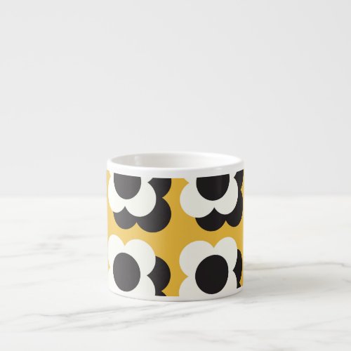 Scandinavian style floral vintage pattern espresso cup