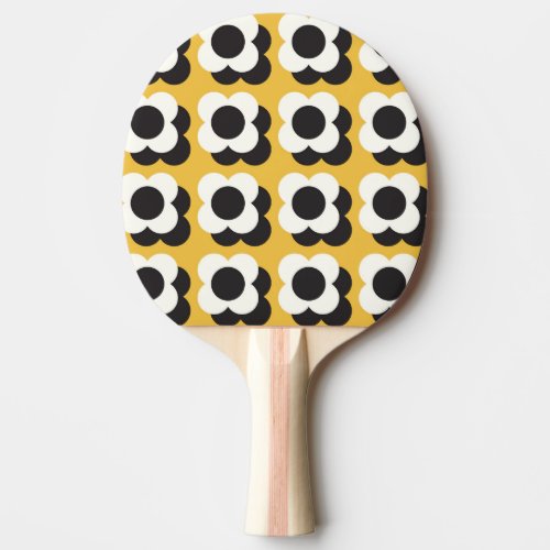 Scandinavian style floral vintage pattern ping pong paddle