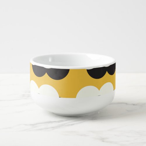 Scandinavian style floral vintage pattern soup mug