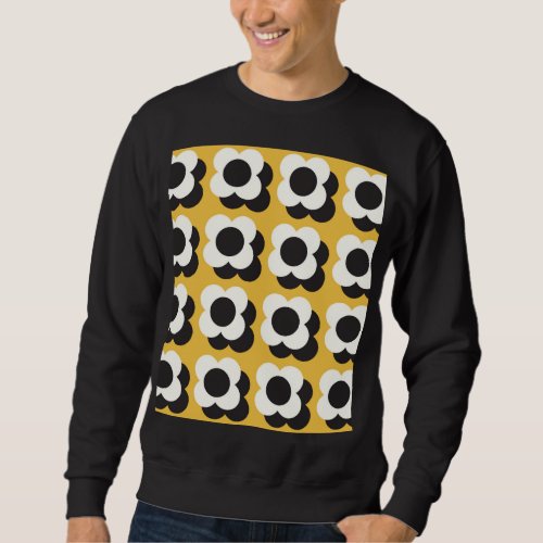 Scandinavian style floral vintage pattern sweatshirt