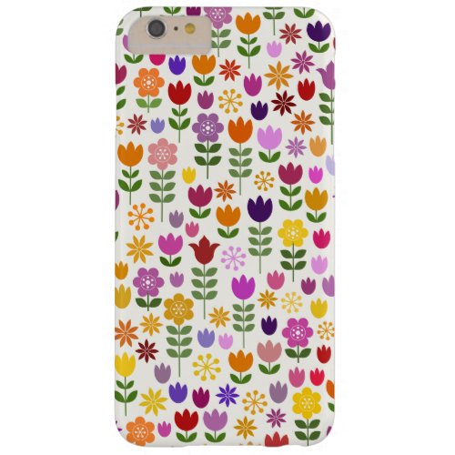 Scandinavian Style Flower Pattern Barely There iPhone 6 Plus Case