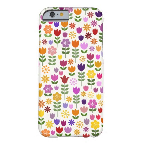 Scandinavian Style Flower Pattern Barely There iPhone 6 Case