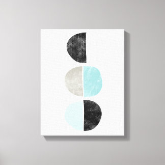 Scandinavian style geometric canvas print