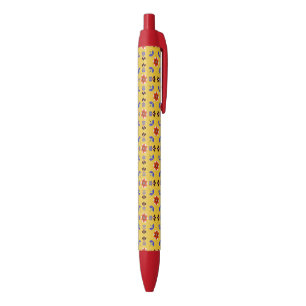 Scandinavian Style Geometric Floral Pattern Pen