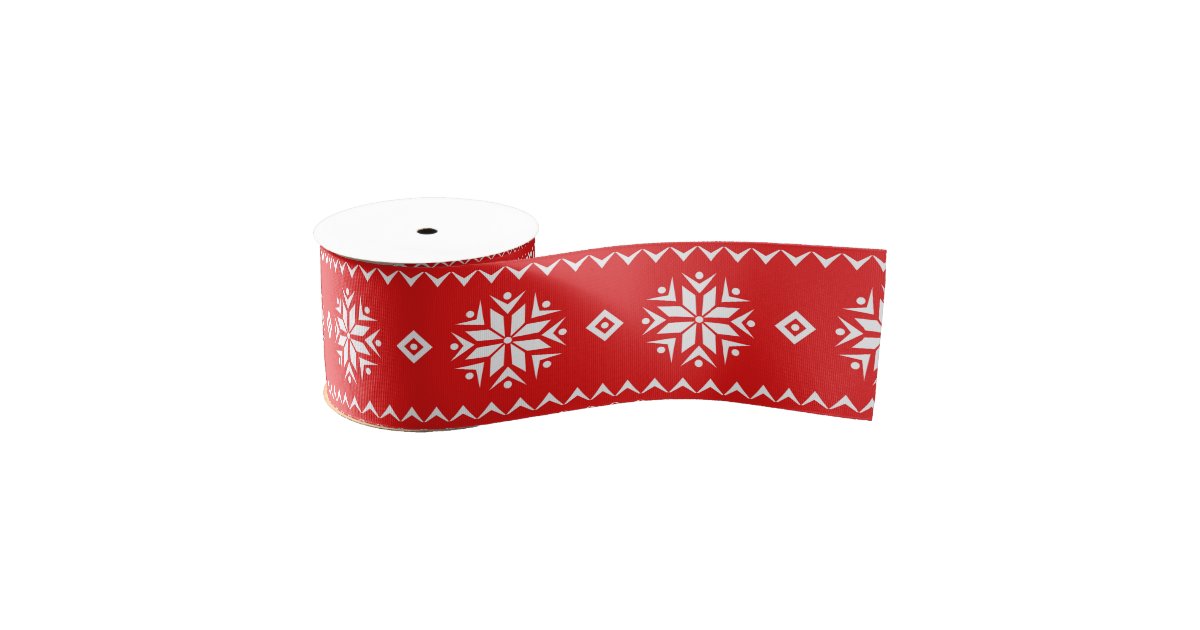 Scandinavian style grosgrain ribbon | Zazzle
