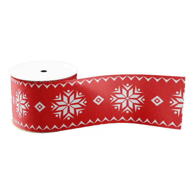 Scandinavian style grosgrain ribbon | Zazzle