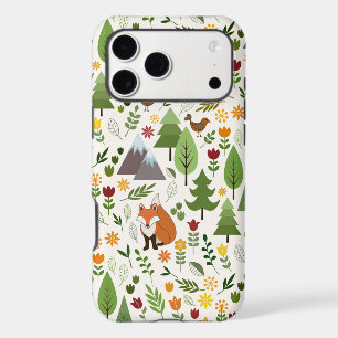 Scandinavian Style Illustrations on Cream Pattern iPhone 17 Pro Max Case