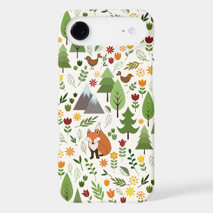 Scandinavian Style Illustrations on Cream Pattern iPhone 17 Air Case