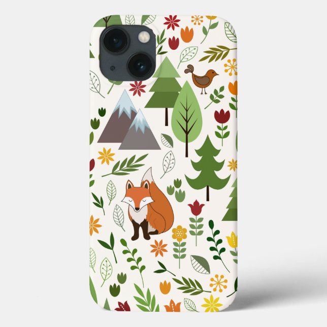 Scandinavian Style Illustrations on Crm Lg Pattern Case-Mate iPhone Case (Back)