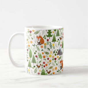 Scandinavian Style Illustrations on Crm Rpt Ptn Coffee Mug