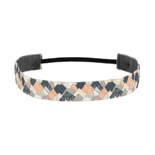 Scandinavian Style Mountain Pattern Athletic Headband