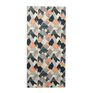 Scandinavian Style Mountain Pattern Cloth Napkin