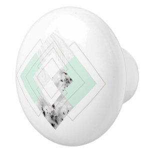 Scandinavian Style Outlined Design Ceramic Knob