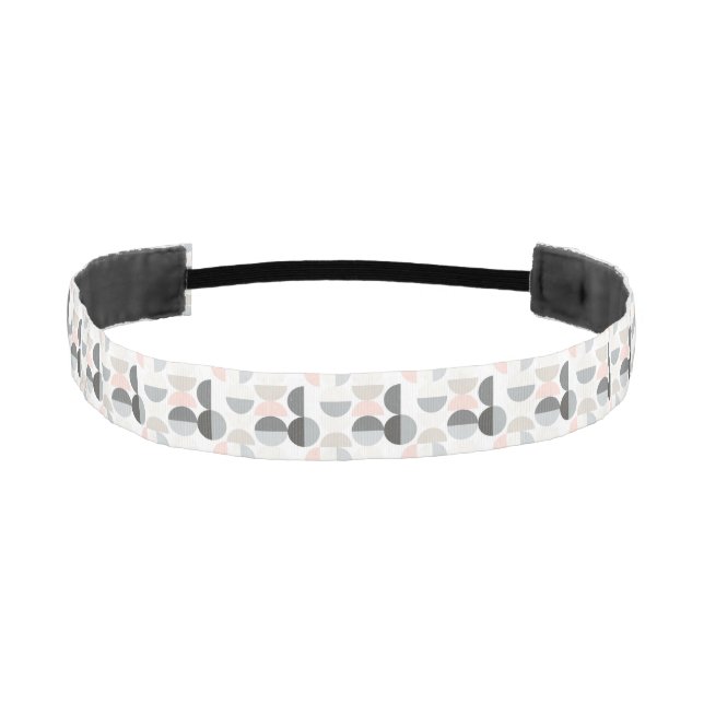 Scandinavian Style Semi-Circle Pattern Athletic Headband (Front)