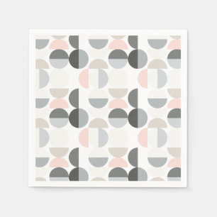 Scandinavian Style Semi-Circle Pattern Napkins