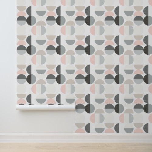 Scandinavian Style Semi_Circle Pattern Wallpaper