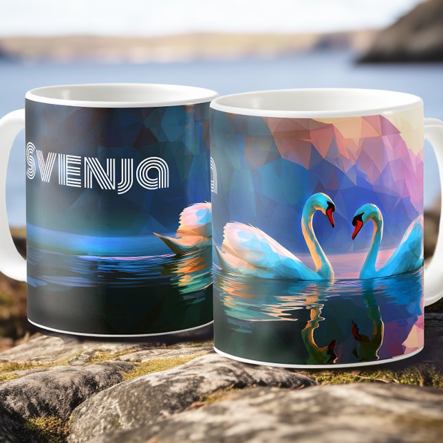 Scandinavian Swan Maiden - Norse Swan Symbol - Coffee Mug (Creator Uploaded)