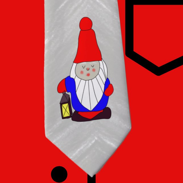 Scandinavian Swedish Christmas Gnome Neck Tie (Creator Uploaded)