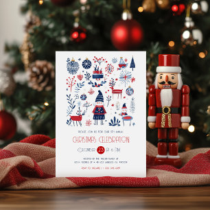 Scandinavian Theme Christmas Party Invitation