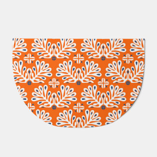 Scandinavian Tradition: Ethnic Floral Mosaic. Doormat