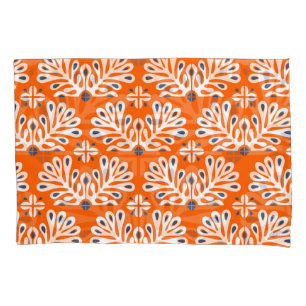 Scandinavian Tradition: Ethnic Floral Mosaic. Pillow Case