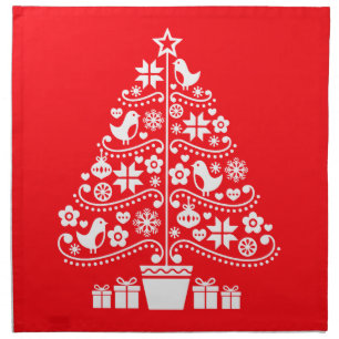 Scandinavian Traditional Christmas Decorations Cloth Napkin