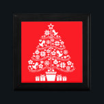 Scandinavian Traditional Christmas Decorations Gift Box<br><div class="desc">Nordic and Scandinavian inspired original folk art design. © Copyright HGIFY Zazzle. All Rights Reserved. See Collection.</div>