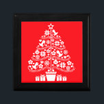Scandinavian Traditional Christmas Decorations Gift Box<br><div class="desc">Nordic and Scandinavian inspired original folk art design. © Copyright HGIFY Zazzle. All Rights Reserved. See Collection.</div>