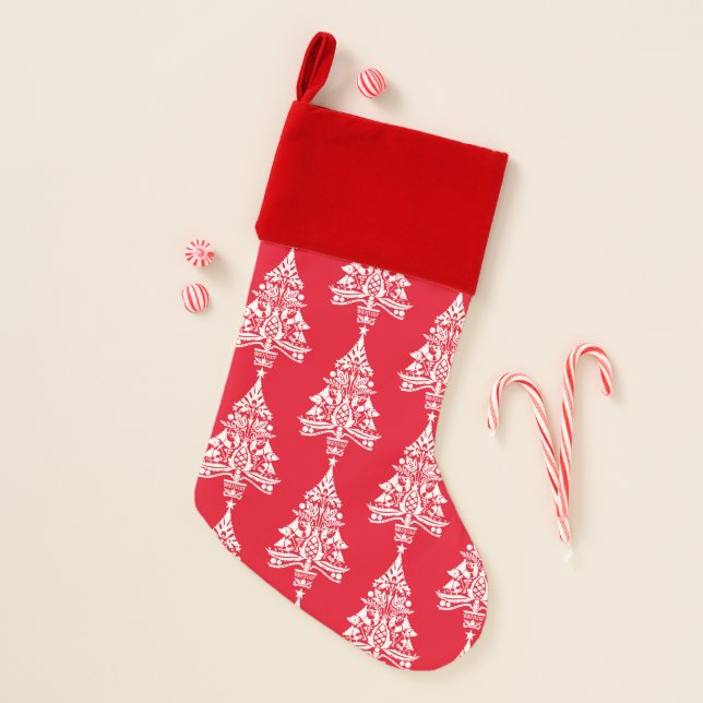 Scandinavian Traditional Christmas Decorations Stocking (Front)