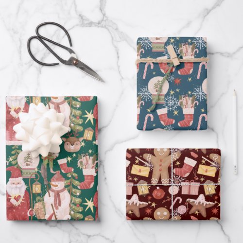 Scandinavian traditional Christmas pattern  Wrapping Paper Sheets