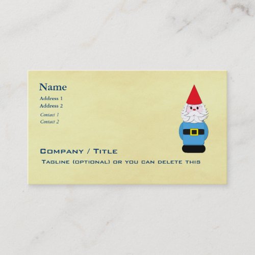 Scandinavian Troll or Gnome Business Card