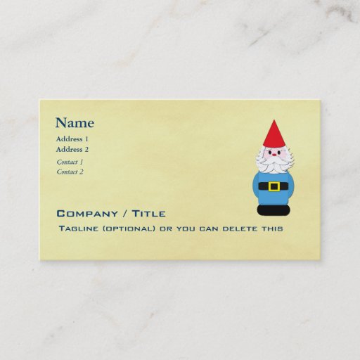 Customizable Scandinavian Troll / Gnome Business Cards
