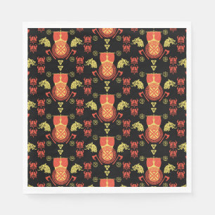 Scandinavian Viking Norsemen Home Decor Napkins