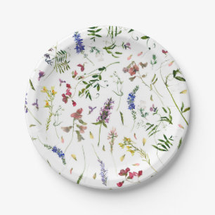 Scandinavian Wildflowers Meadow Paper Plates