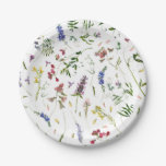 Scandinavian Wildflowers Meadow Paper Plates
