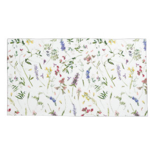 Scandinavian Wildflowers Meadow Pillow Case
